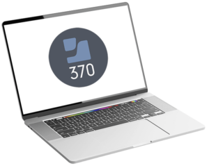 Jamf 370 courses logo on Apple laptop - representing Jamf 370 remote training